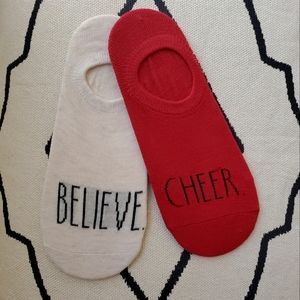 Rae Dunn ladies socks holiday themed